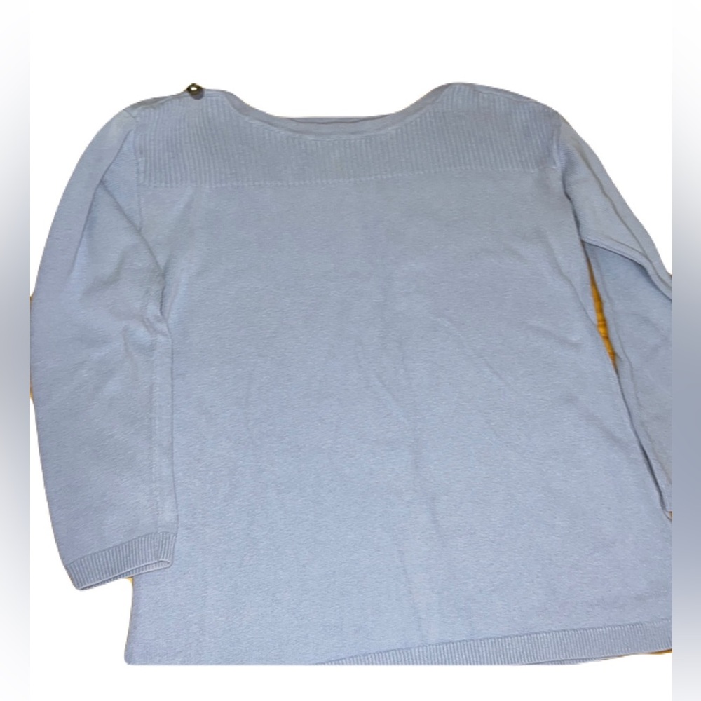 Talbots Sweater Soft cotton light blue Sz M